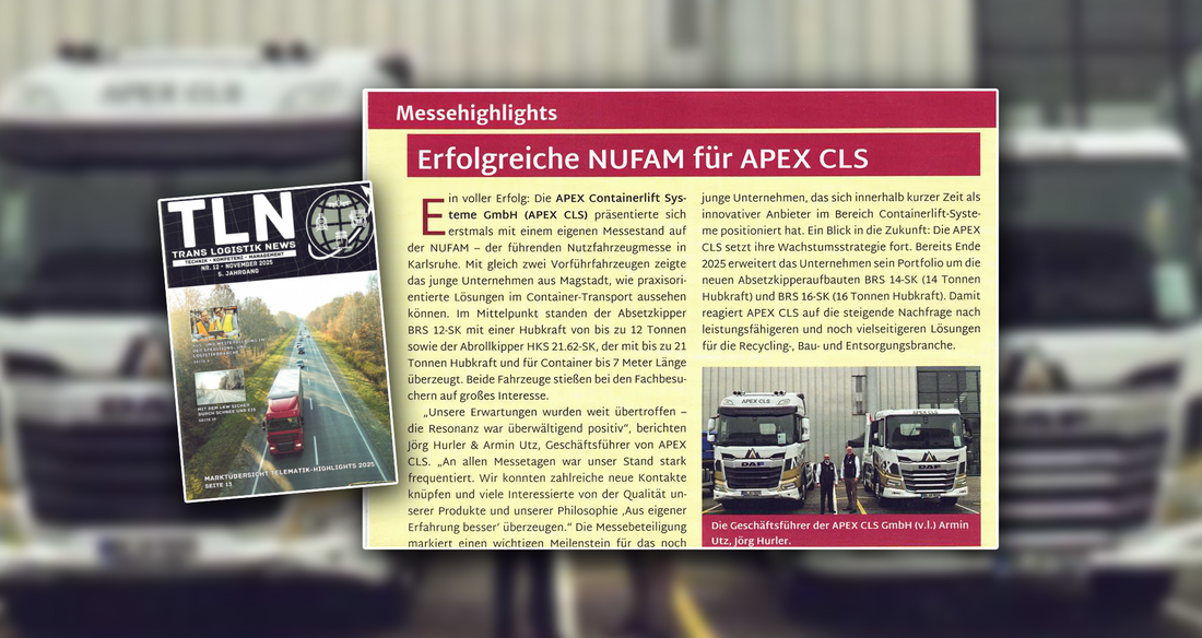 Erfolgreiche NUFAM für APEX CLS