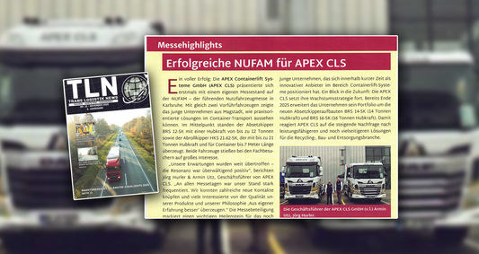 Erfolgreiche NUFAM für APEX CLS